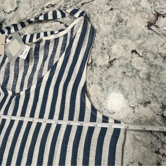 Francesca Bettini Womens Size XSmall Striped Linen Dress - Picture 11 of 11